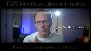 Different flares and Artefacts, Blazar Remus anamorphics lenses