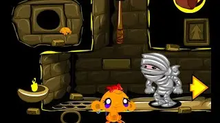 Monkey GO Happy Stage 468 - Golden Chalice 100% Walkthrough