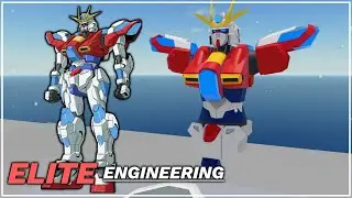 [Roblox Elite Engineering] Building Try Burning Gundam, come chat while I build!