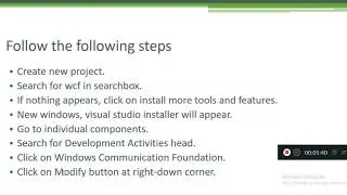 Installing wcf in Visual Studio 2019