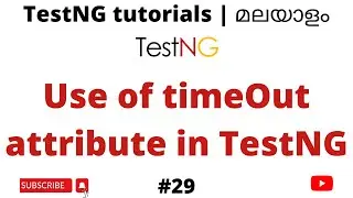 Use of timeOut in TestNG |Test & Suite level | TestNG Test Framework | Tutorials for Beginners | #29