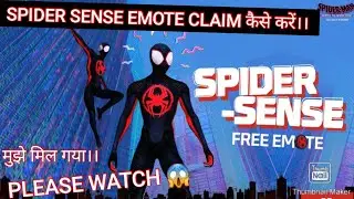 HOW TO CLAIM SPIDER SENSE EMOTE 😱 IN FREEFIRE #ffnewevent #freeemote #freefire
