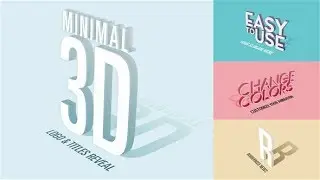 Minimal 3D - Logo & Titles Reveal | Free After Effects Templates From Videohive