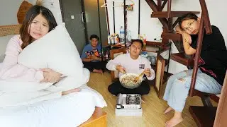 24 JAM DI HOTEL TELUR!! KITA MENGINAP SAMPAI PAGI!!