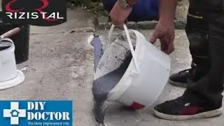 Repairing concrete quickly with Rizistal Flowfast Pourable Repair Concrete