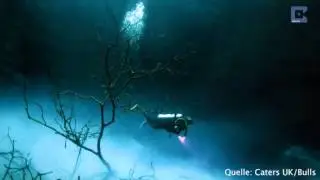 Unglaubliche Aufnahmen einer Unterwasser-Höhle