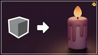 Candle Tutorial in Blender 3.3 - 3D Modeling Process - 3D Art Owl