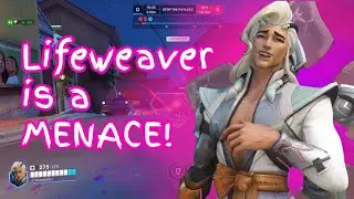 Being a MENACE as Lifeweaver in Overwatch Comp