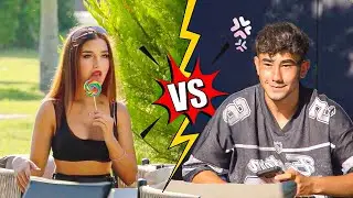 BLİND GİRL EATİNG LOLLİPOP PRANK / CAMERA PRANK