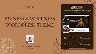 🚨 Just Launched: Fitvibe – Fitness & Wellness WordPress Theme 💪💻