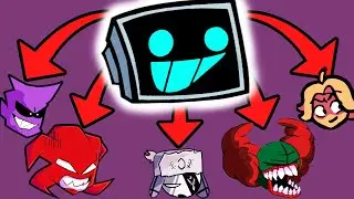 Friday Night Funkin' - Hello World but everytime it's Hex turn a Different Skin Mod is used