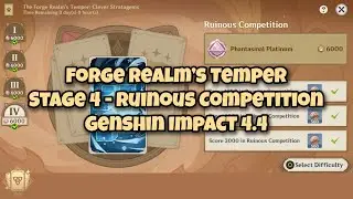 [Yes-Card TCG 4.4] Stage 4 Forge Realm's Temper - Genshin Impact 4.4