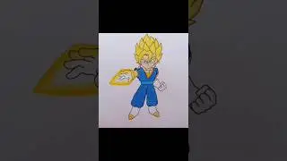 Vegito Super Saiyan Drawing #shorts
