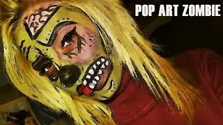 HALLOWEEN: POP ART ZOMBIE MAKEUP TUTORIAL
