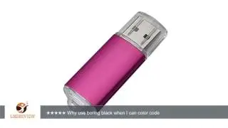 JUANW 5PCS 32G USB Flash Drive Memory Stick Storage Thumb Stick Pen (Five Mixed Colors: Blue Purple