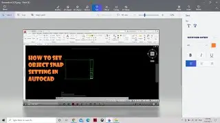 How To Set Object Snap Setting in Autocad