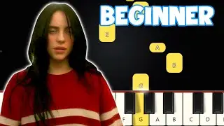 CHIHIRO - Billie Eilish | Beginner Piano Tutorial | Easy Piano