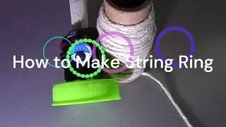 How to Make String Ring, Quick and easy string ring to make.