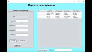 CRUD fácil solo java y mysql