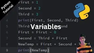 Python tutorial on variables (Python Tutorial  #1)