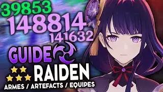 SHOGUN RAIDEN toujours MONSTRUEUSE ! GUIDE A JOUR Artéfacts, Teams & Armes ! | Genshin Impact