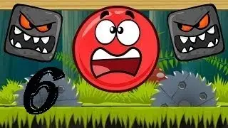 Красный Шар 6 Все уровни подряд/Red Ball 6 All levels in a row