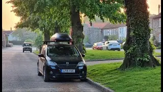 Small village car camping in England
