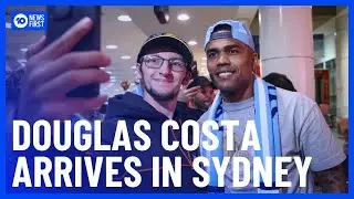 Douglas Costa Arrives In Sydney | 10 News First