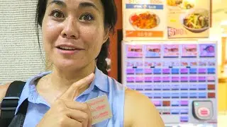 HOW TO EAT AT A JAPANESE VENDING MACHINE RESTAURANT + CHRYSANTHEMUM SOBA / Shinjuku Station Tokyo