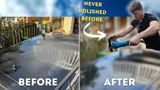 Adding $$$ to the Project Polo by Machine Polishing the Sun Faded Roof