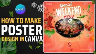 Fast Food Social Media Design in Canva | Graphic Design Tutorials in canva