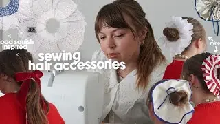 let's make trendy hair accessories (ruffle scrunchies & bows ) 🎀 DIY Good Squish