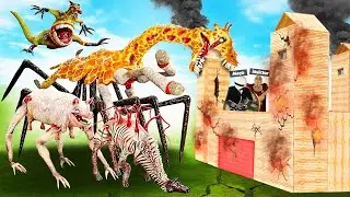 Base Segura Vs Animales Mutantes de Zoochosis 😰