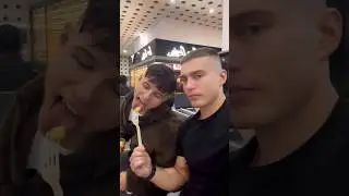 He is so hungry? 