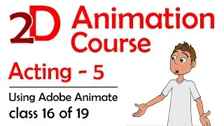 2D Adobe Animate Course - Acting 5: Lipsync Dialogue And Gestures (Free 2D Animation Course)