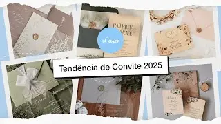Tendências para convite de casamento 2025