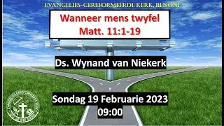 Wanneer mens twyfel - Ds Wynand van Niekerk