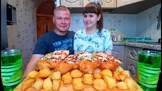 Мукбанг. Ужин с Pizza Mia