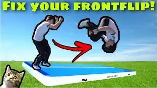 HOW TO ALWAYS LAND THE FRONTFLIP! WITH THIS 5 MINUTE WORKOUT! | How to frontflip