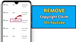 How To Remove Copyright Claim On Youtube In Mobile 2022 | Copyright Claim Kivabe Remove Korbo