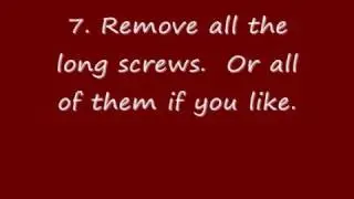Take apart your 360 in 10 easy steps (Less than 5 minutes!)