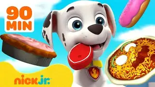 PAW Patrol | ¡Deliciosas aventuras con comida y rescates de PAW PAtrol! 🍕 | 90 minutos | Nick Jr.