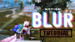 NODE VIDEO MOTION BLUR TUTORIAl