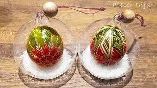 DIY Tutorial - Egg Art - How to Make a Hanging Egg Snow Globe Ornament with Pieter Dijk