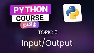 Input Function in Python in Tamil