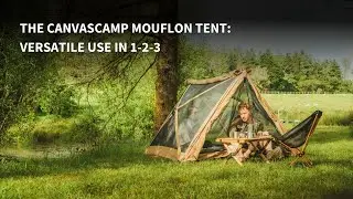 The CanvasCamp Mouflon Tent: versatile use in 1-2-3