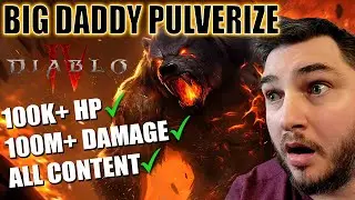 BIG DADDY PULVERIZE (S Tier) STRONGEST Pulverize Build for Diablo 4 - Season 4 (Druid Guide + Tips)