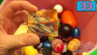 NEW Huge 101 Surprise Egg Opening Kinder Surprise Blind Bag Disney Angry Birds Hello Kitty