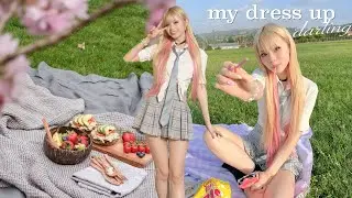 GRWM cosplaying marin from my dress up darling! 🎀✨ +breaking  into a school for a picnic lol