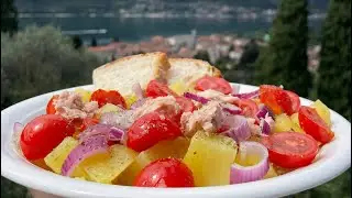 INSALATA DI PATATE POMODORINI E TONNO Italian tomato potato tuna salad